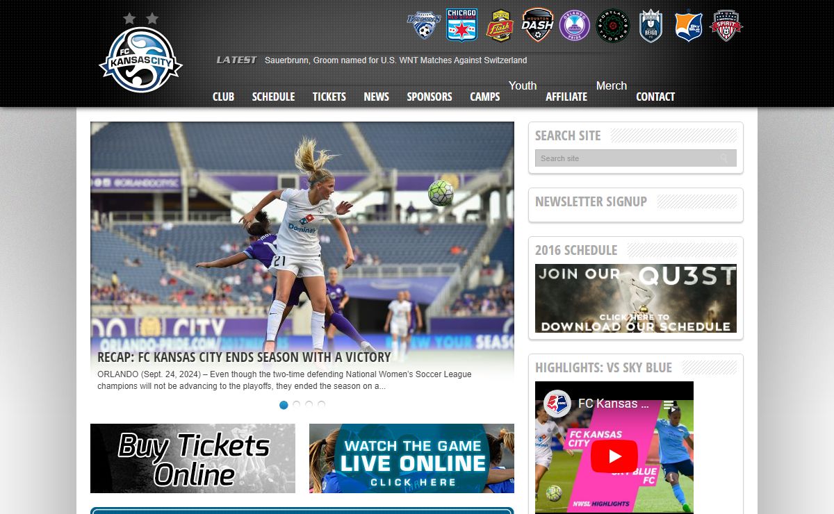 FC Kansas City - Professional Womens Soccer – Home of the Blues