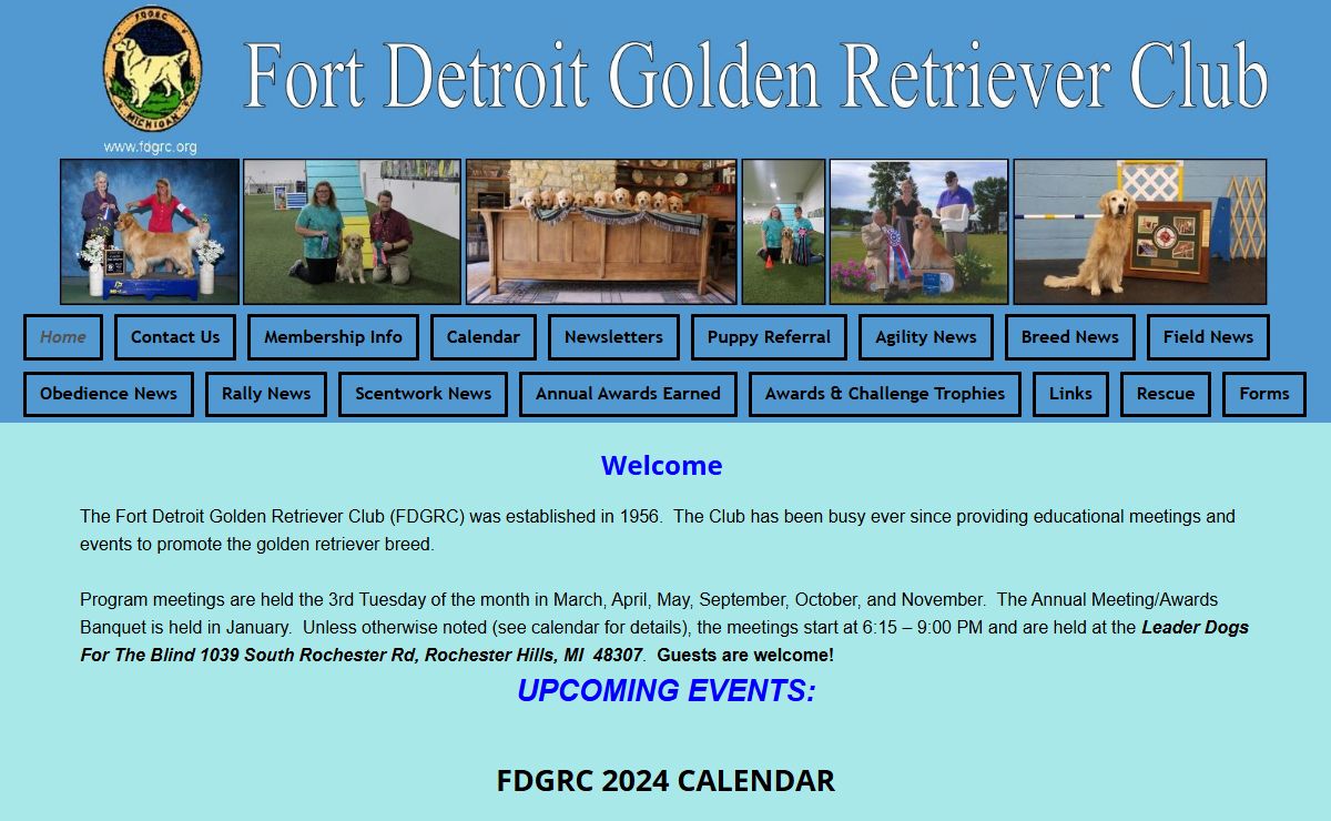 Fort Detroit Golden Retriever Club – Golden Retrievers Michigan