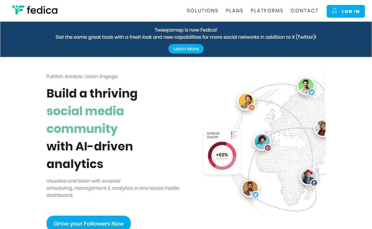 Social Media Analytics and Publishing - Fedica
