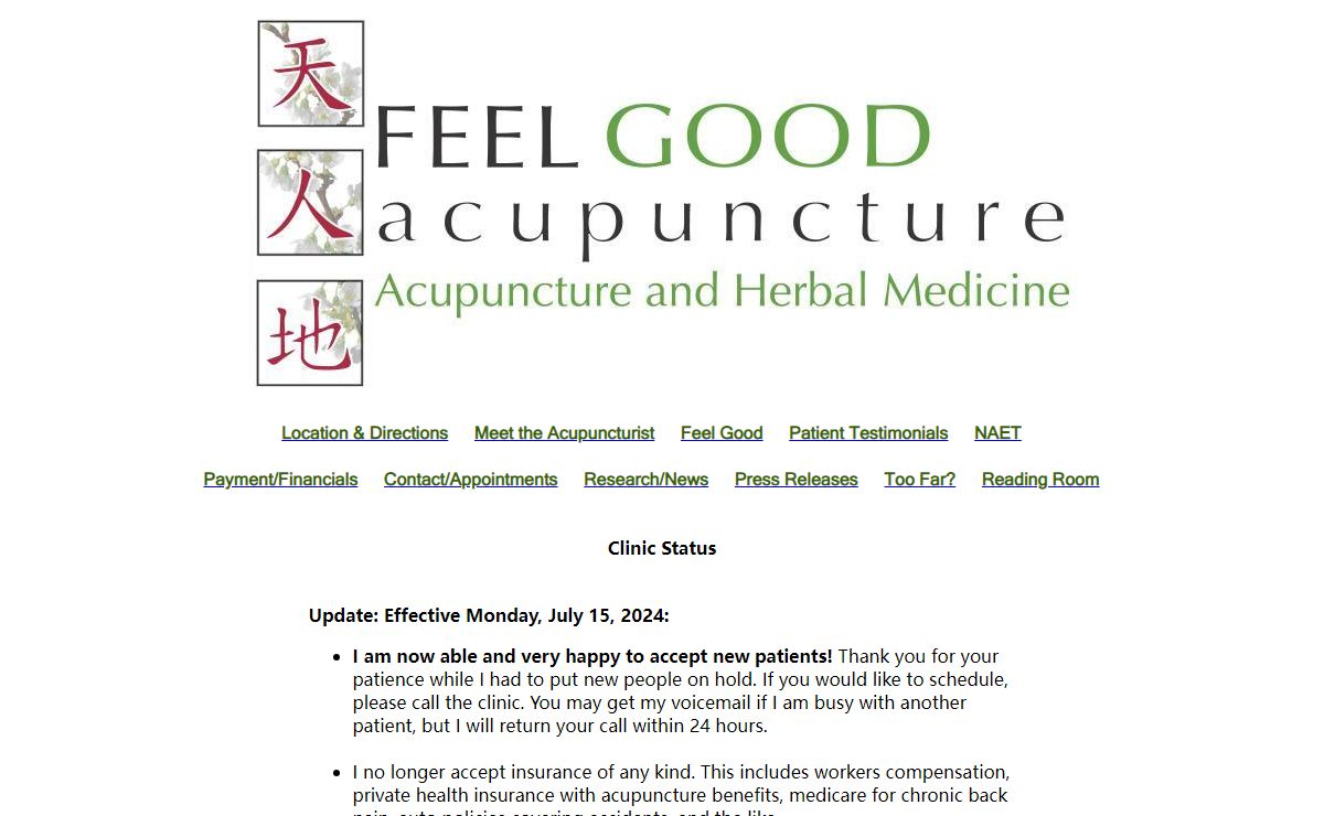 Feel Good Acupuncture - Acupuncture and Herbal Medicine