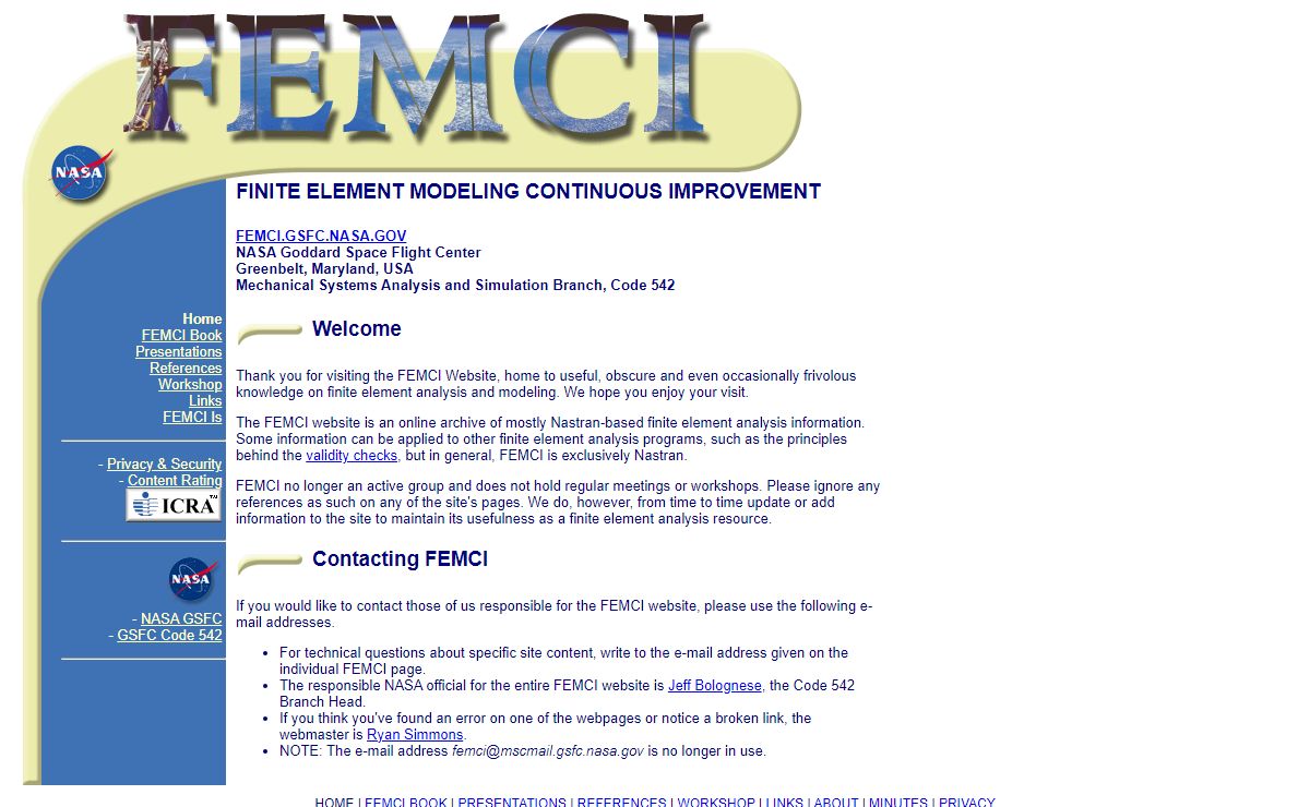 FEMCI - Finite Element Modeling Continuous Improvement at NASA Goddard Space Flight Center