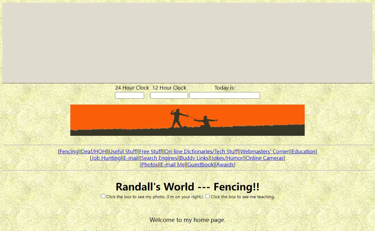 Welcome to a Fencer's World.....