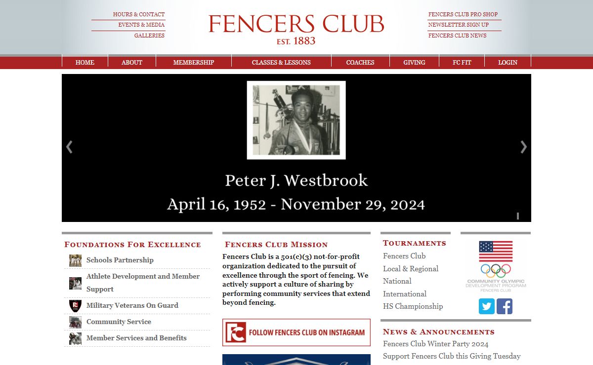 Fencers Club | est. 1883