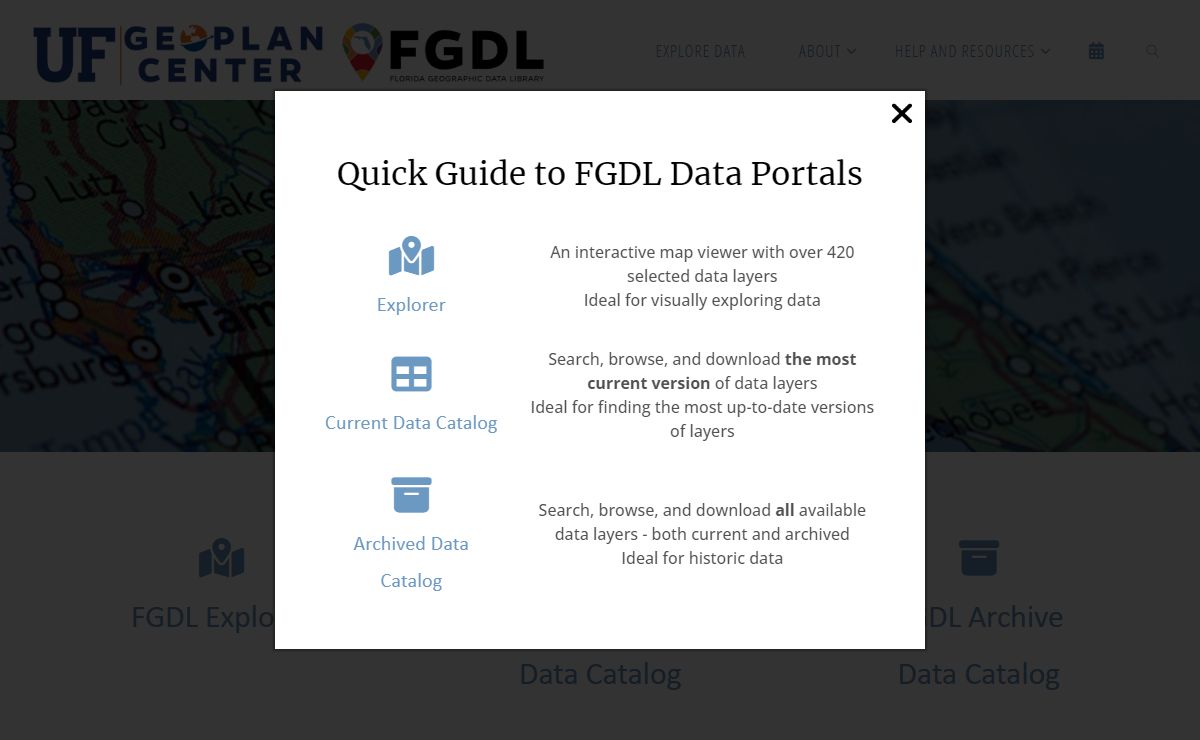 Florida Geographic Data Library