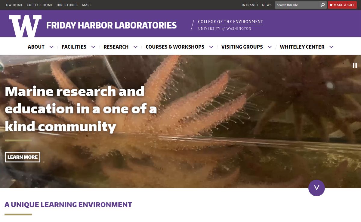 Friday Harbor Laboratories | Marine research and education in a one-of-a-kind community