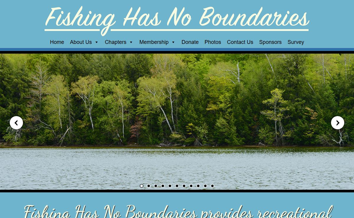 Fishing Has No Boundaries – A Group for Anglers with Disabilities