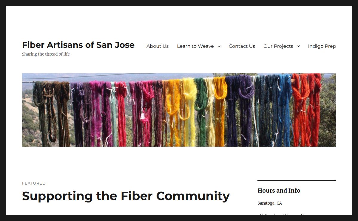 Fiber Artisans of San Jose – Sharing the thread of life