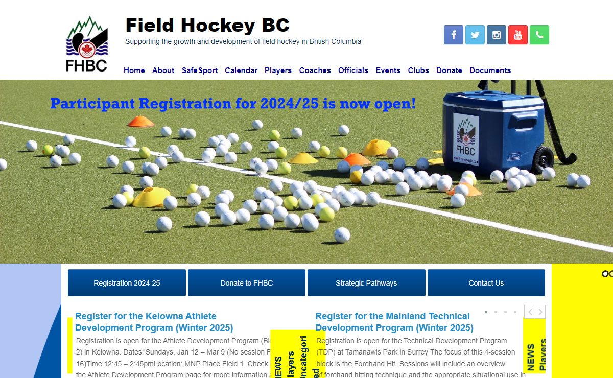 Home Page - Field Hockey BC