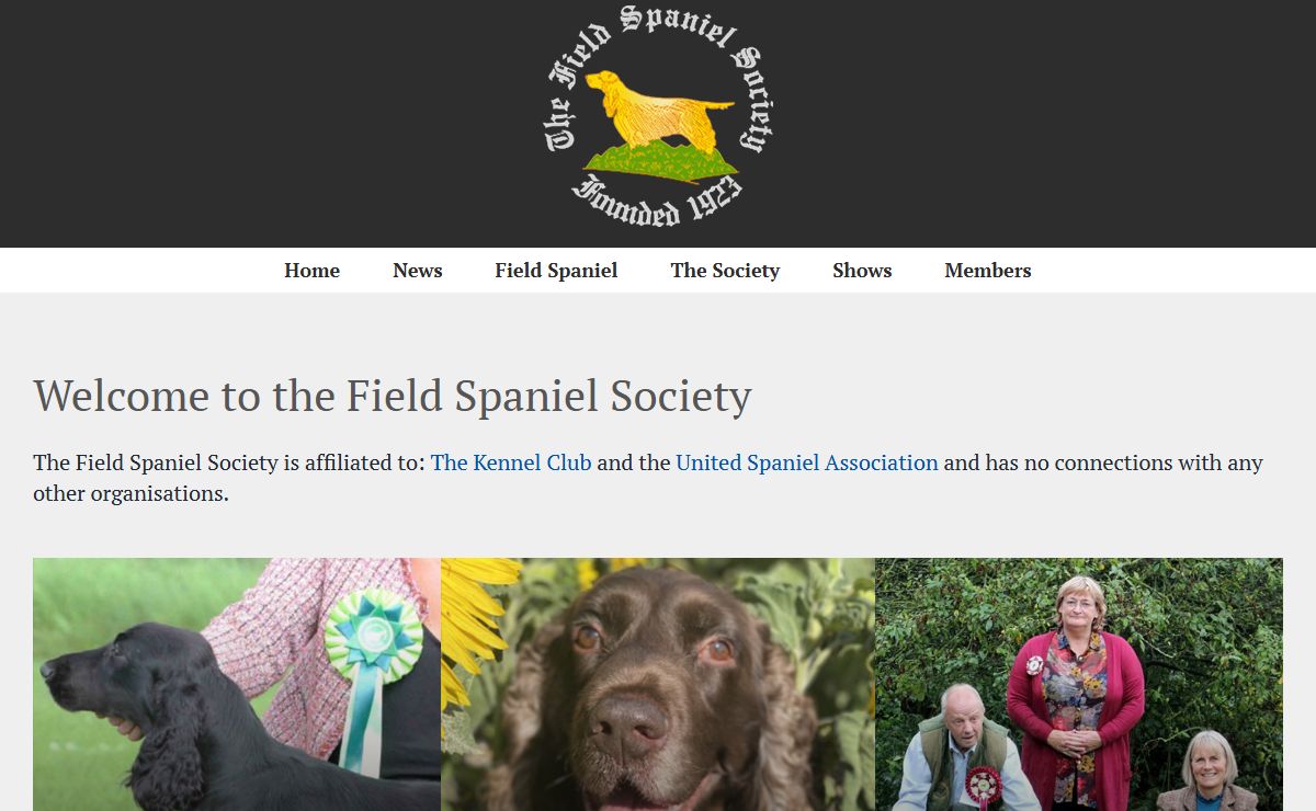 The Field Spaniel Society – Founded 1923