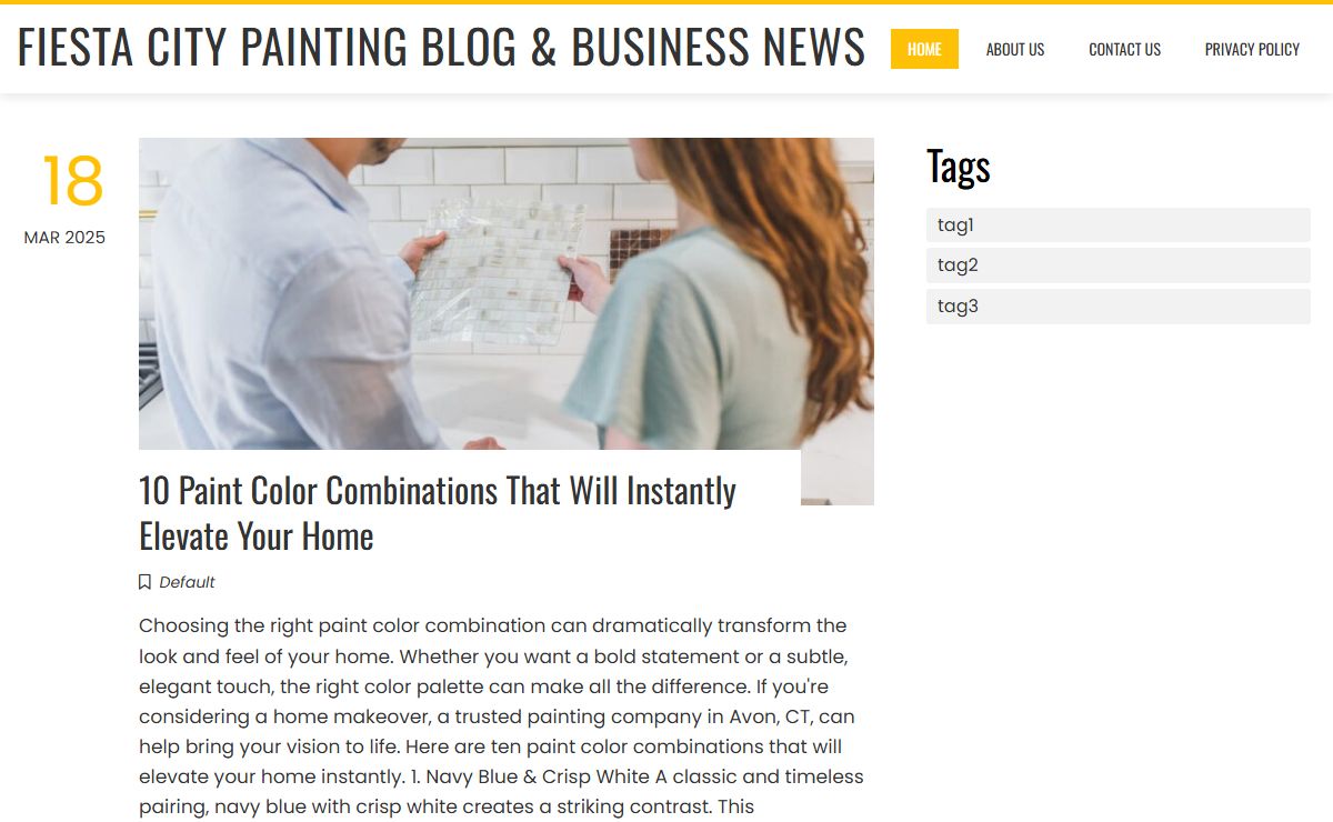 Fiesta City Painting Blog & Business News