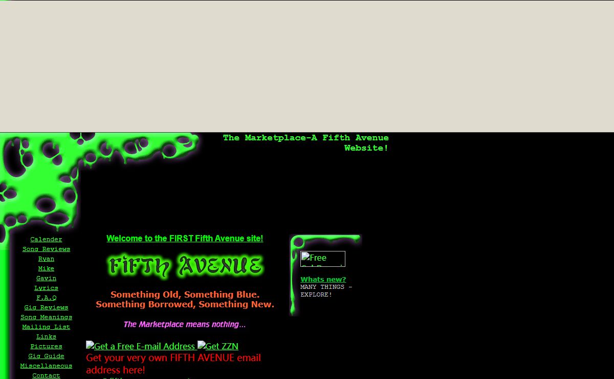 The Marketplace-A Fifth Avenue Website!
