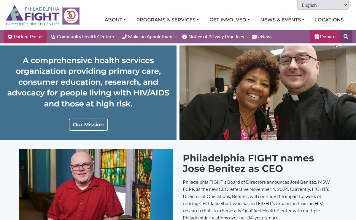 Philadelphia FIGHT - A Comprehensive Health Services Organization Home - Philadelphia FIGHT