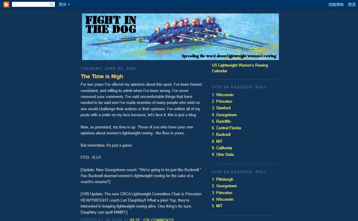 Fight in the Dog - Women's Lightweight Rowing