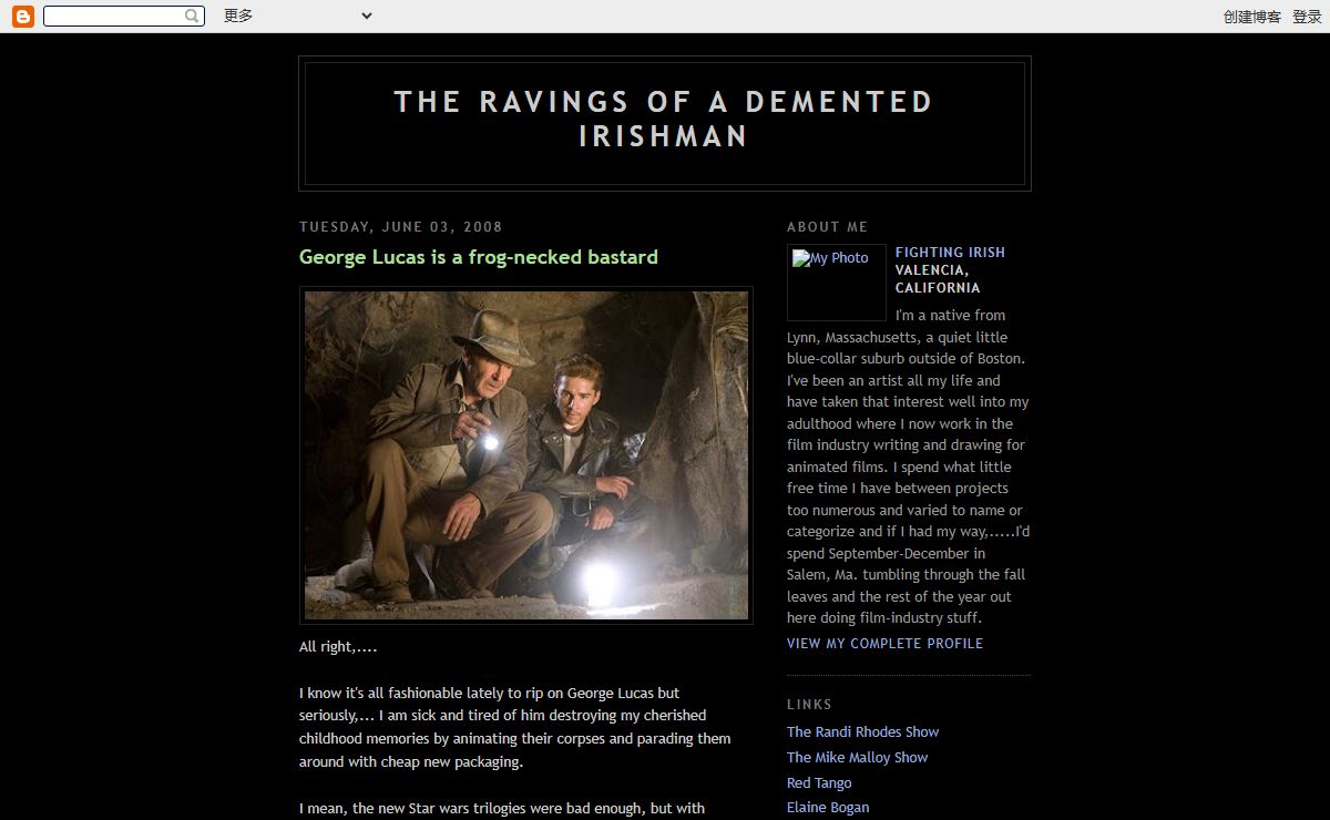 The ravings of a demented Irishman