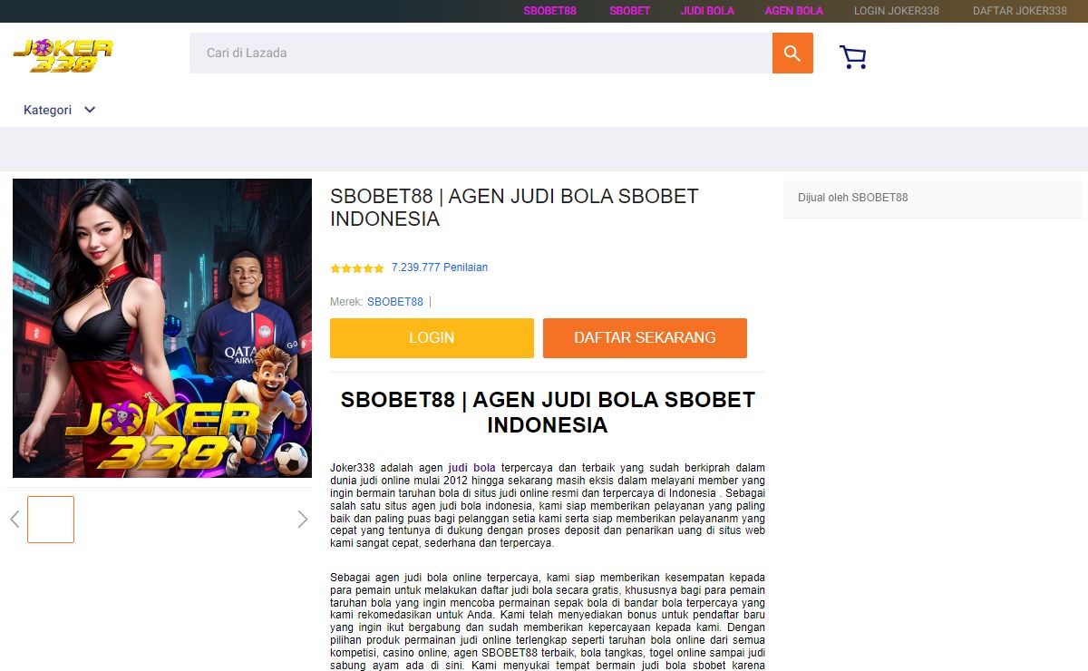 SBOBET88 | AGEN JUDI BOLA SBOBET INDONESIA