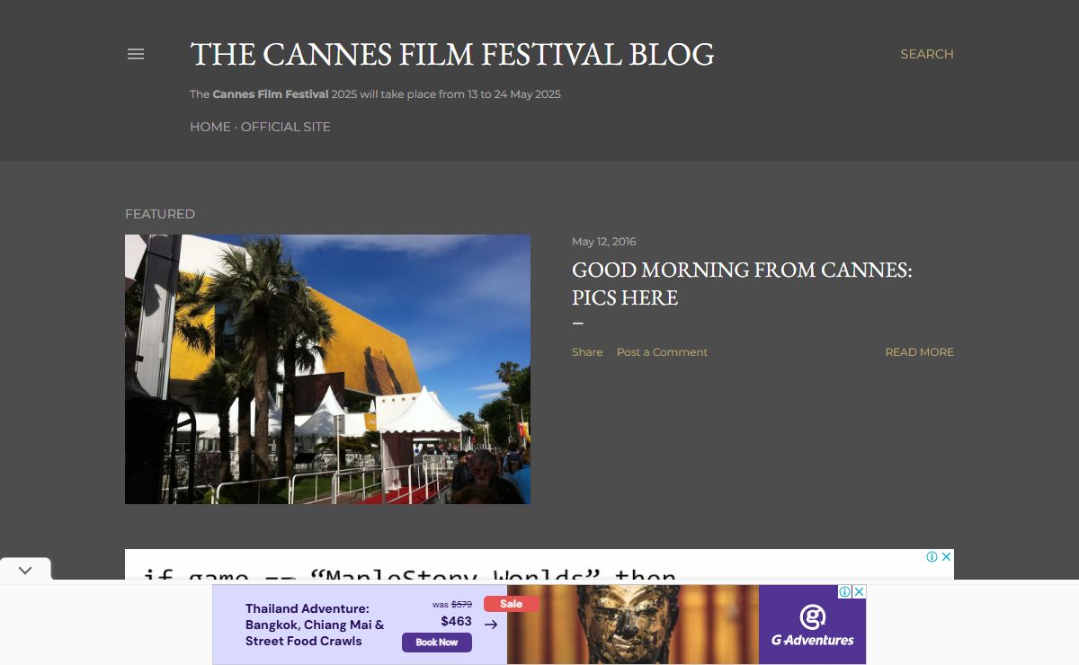 The Cannes Film Festival Blog