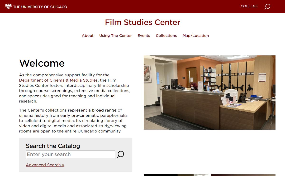 Welcome | Film Studies Center | The University of Chicago