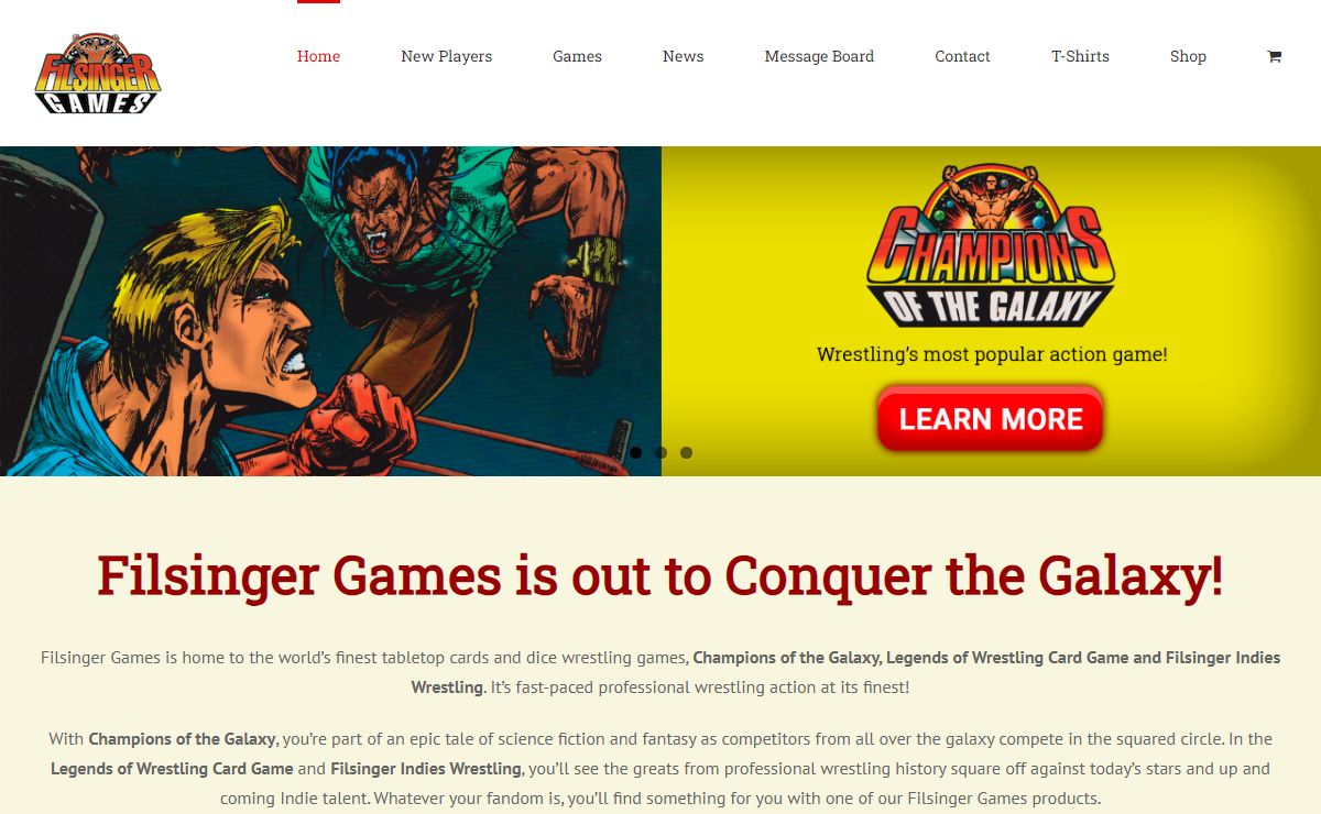 Filsinger Games – Home of Champions of the Galaxy and Legends of Wrestling
