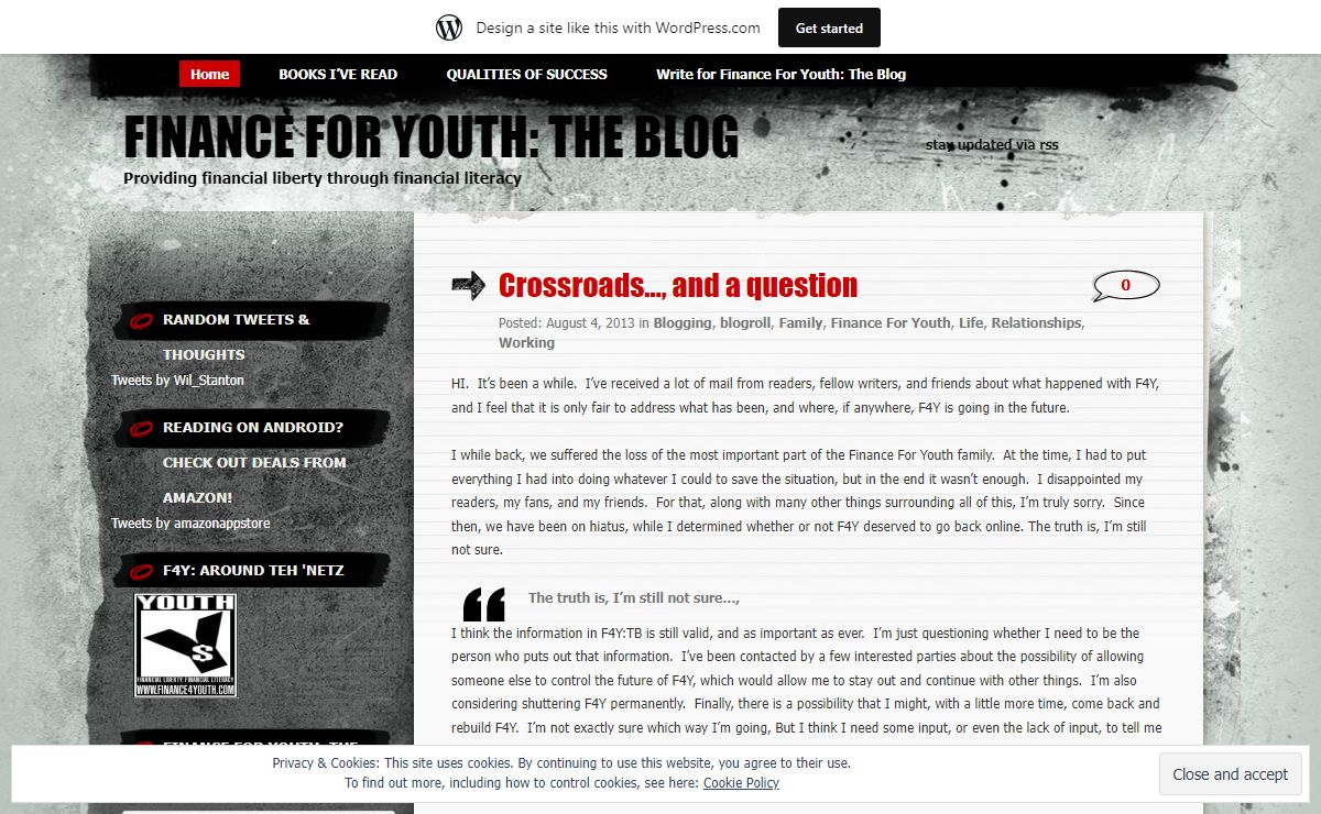 Finance For Youth: The Blog | Providing financial liberty through financial literacy