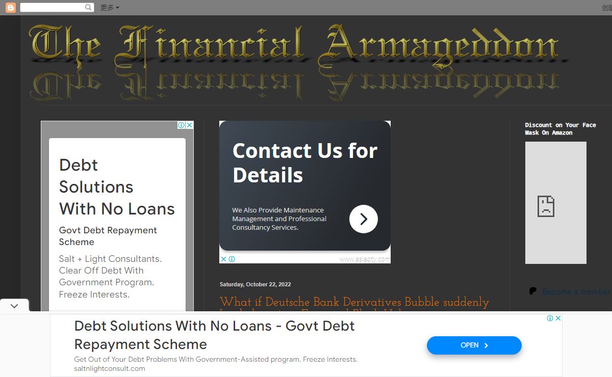 THE FINANCIAL ARMAGEDDON BLOG