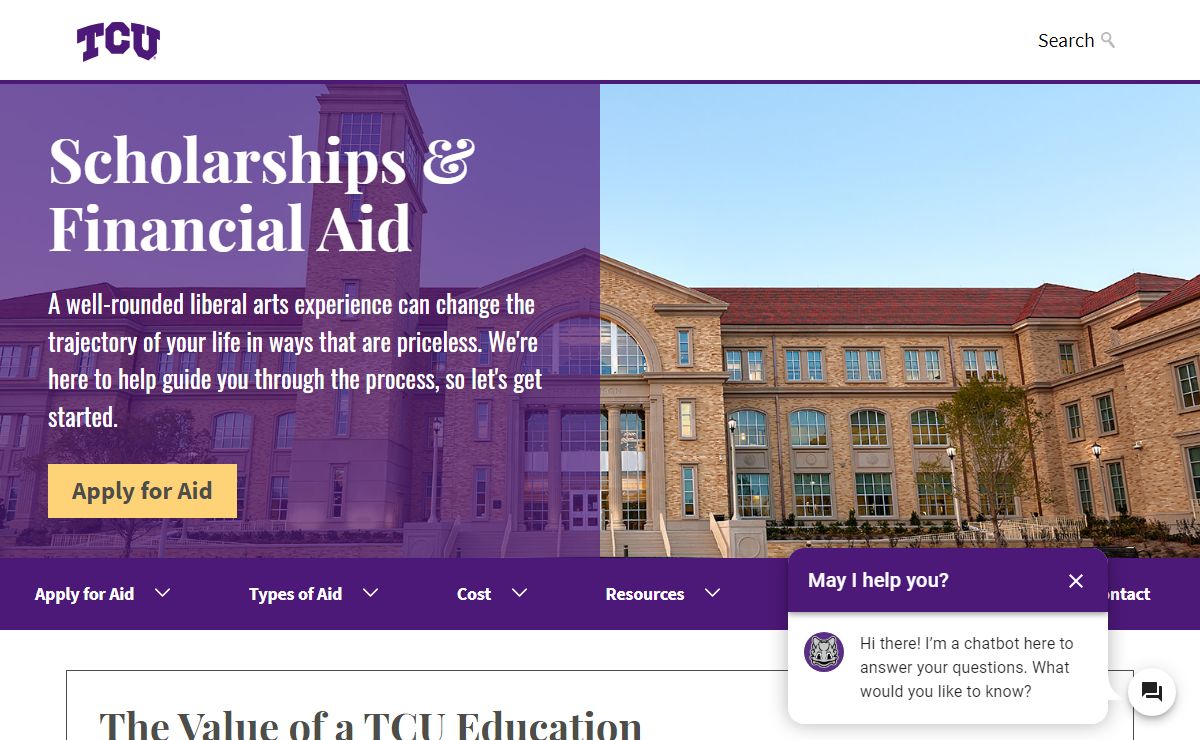 Scholarships & Financial Aid | Texas Christian University