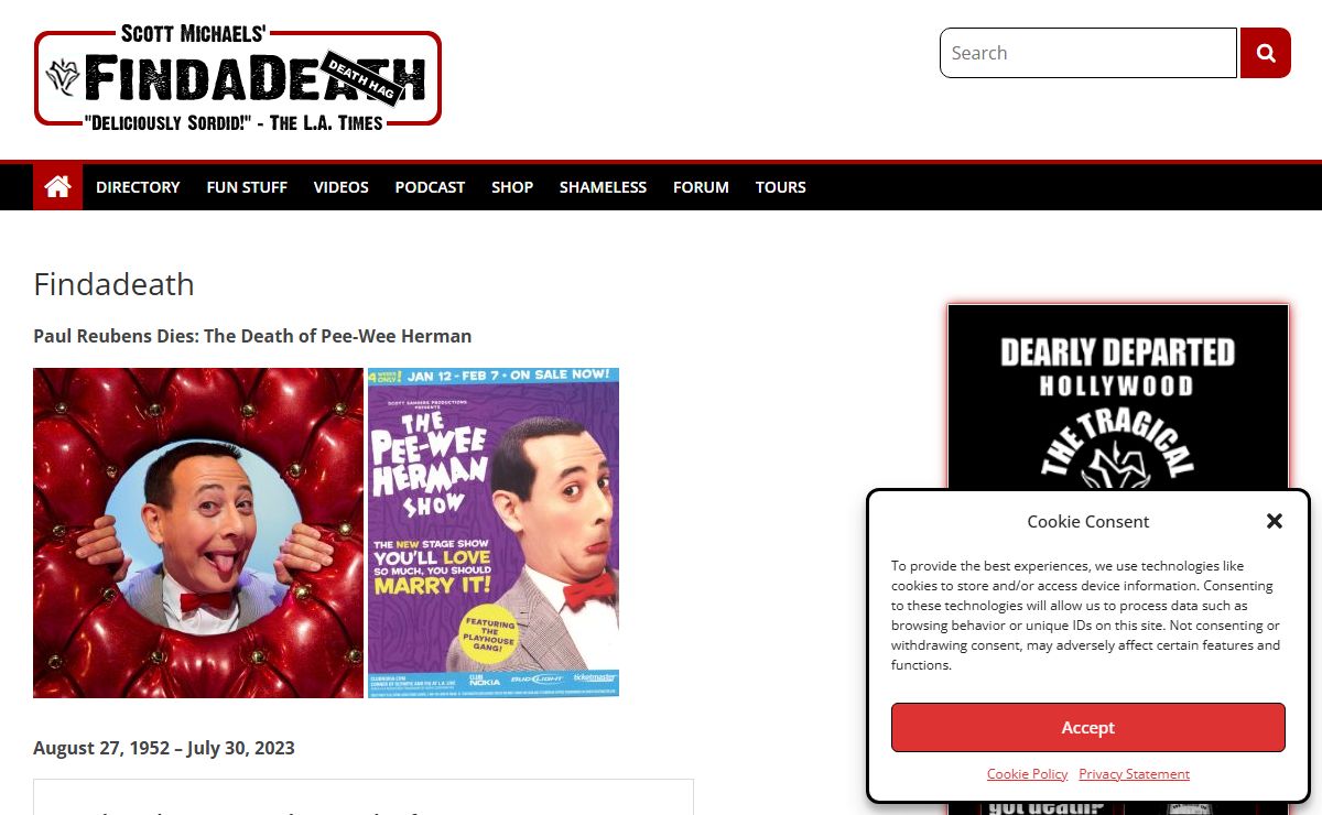Findadeath - Celebrity Deaths: Findadeath