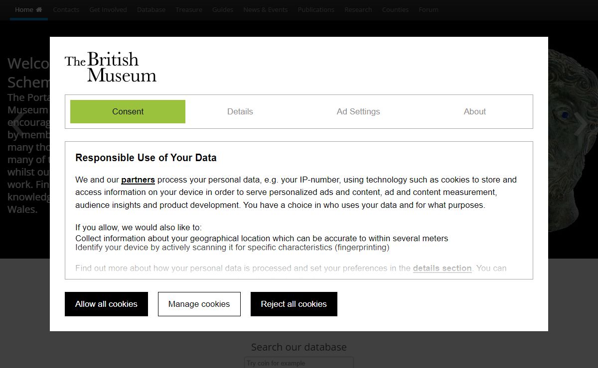 Welcome to the Portable Antiquities Scheme Website