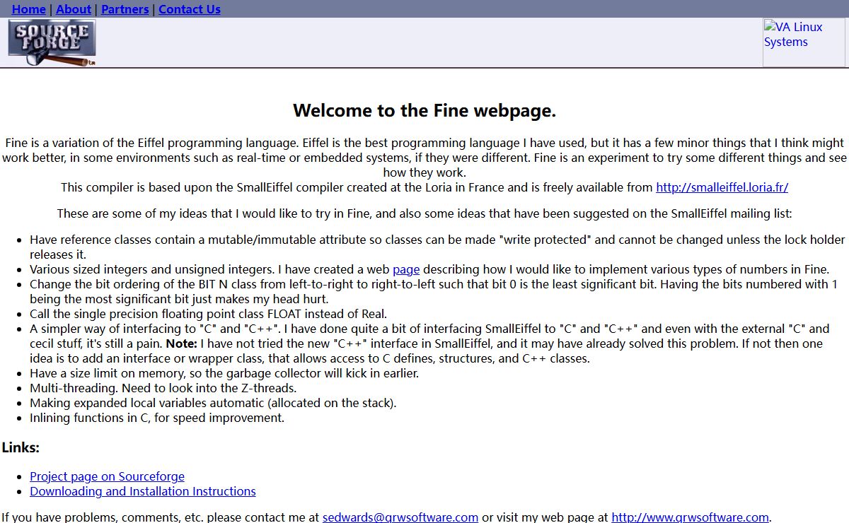 Fine: Welcome