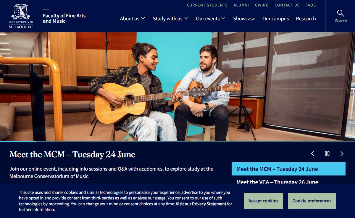 Faculty of Fine Arts and Music – University of Melbourne