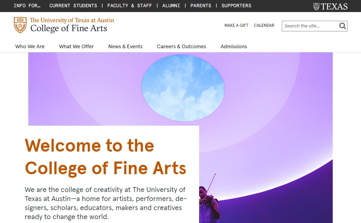 Home | College of Fine Arts - The University of Texas at Austin