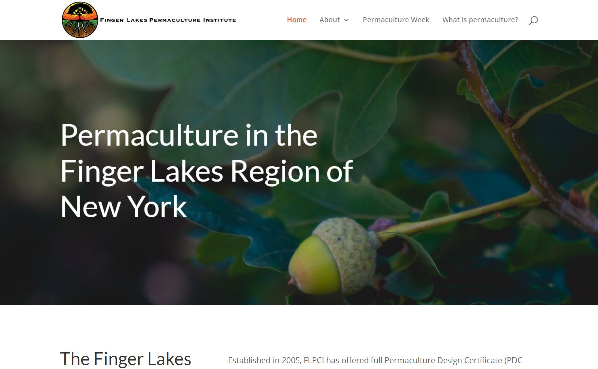 Main Landing Page - Finger Lakes Permaculture Institute
