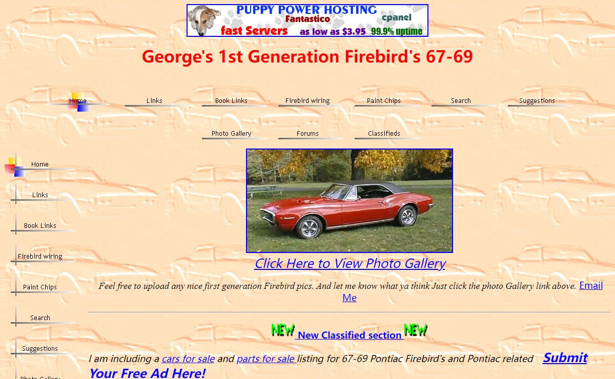 George's First Generation Firebird's 67-69