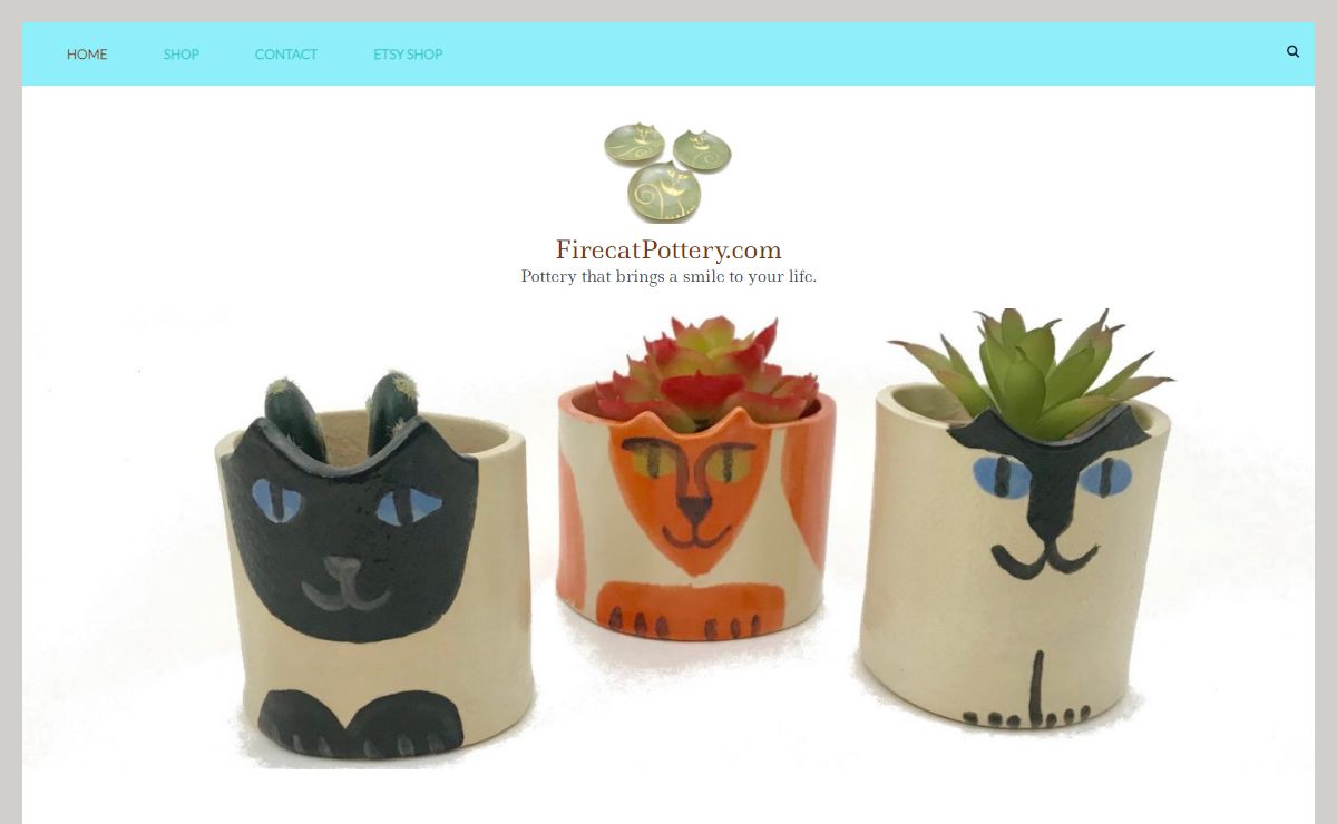 FirecatPottery.com – Pottery that brings a smile to your life.
