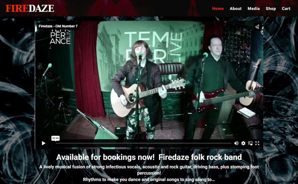 Firedaze | Indie folk rock band based in Warwickshire in the UK