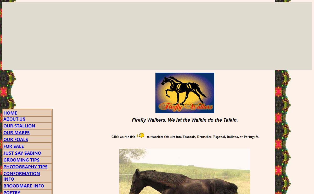 Firefly Walking Horses of North Dakota. We let the Walkin do the Talkin!