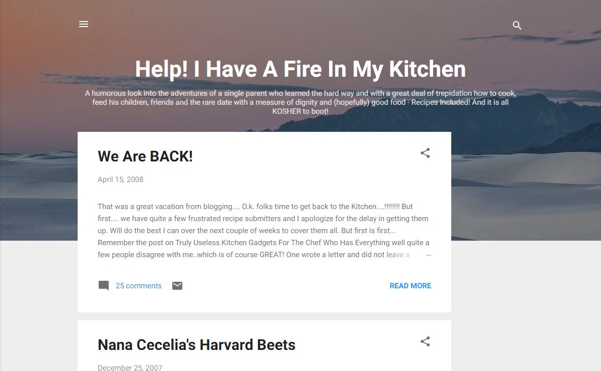 Help! I Have A Fire In My Kitchen