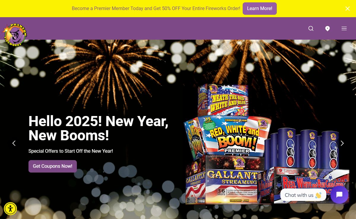 America's #1 Fireworks Retailer | Phantom Fireworks