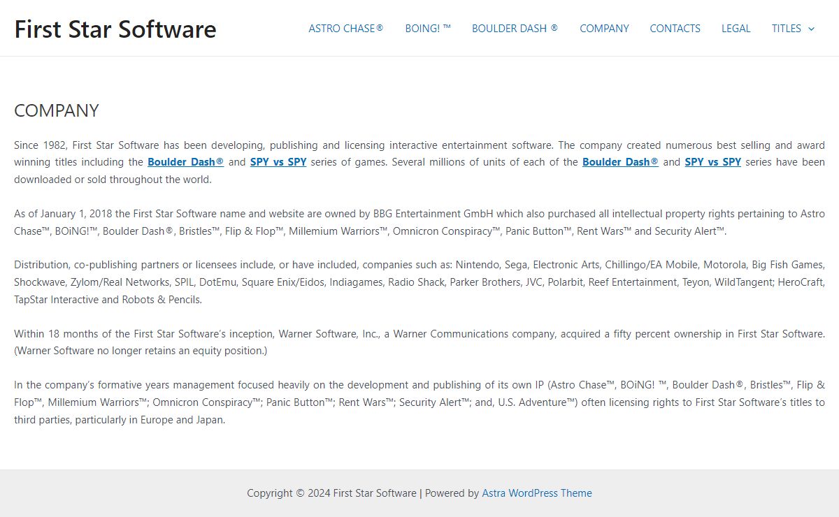 First Star Software - about company