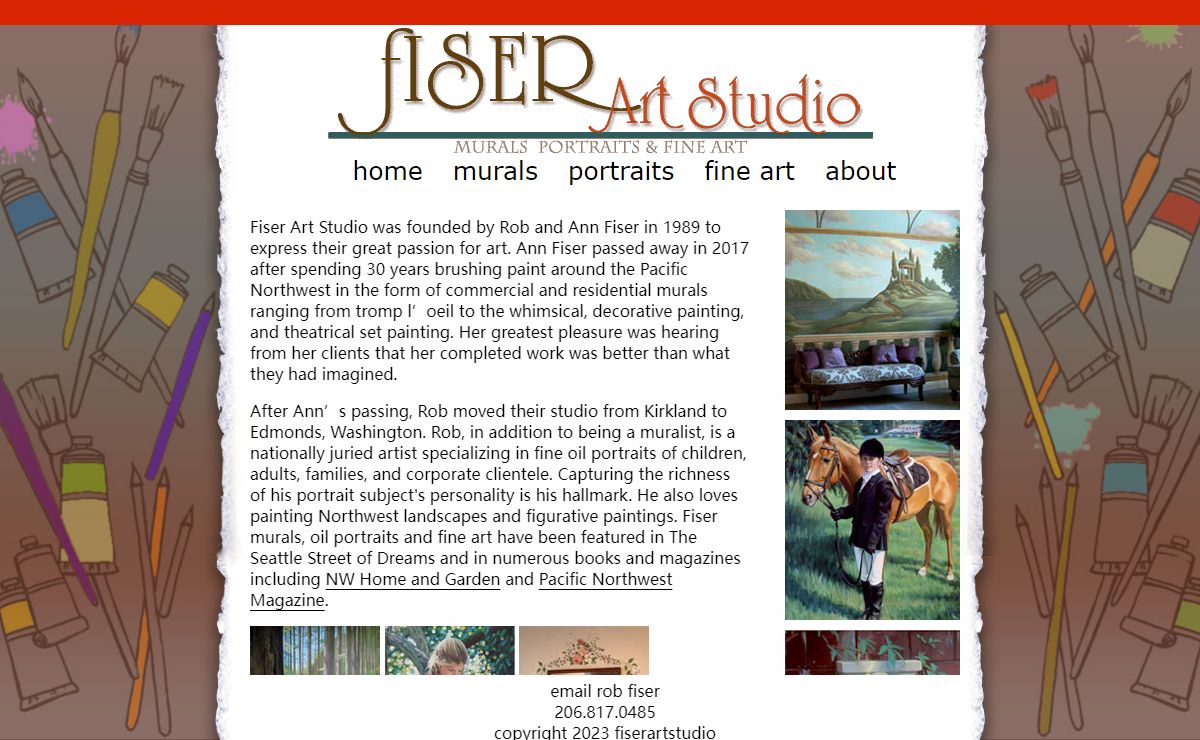 Fiser Art Studio Murals and Portraits