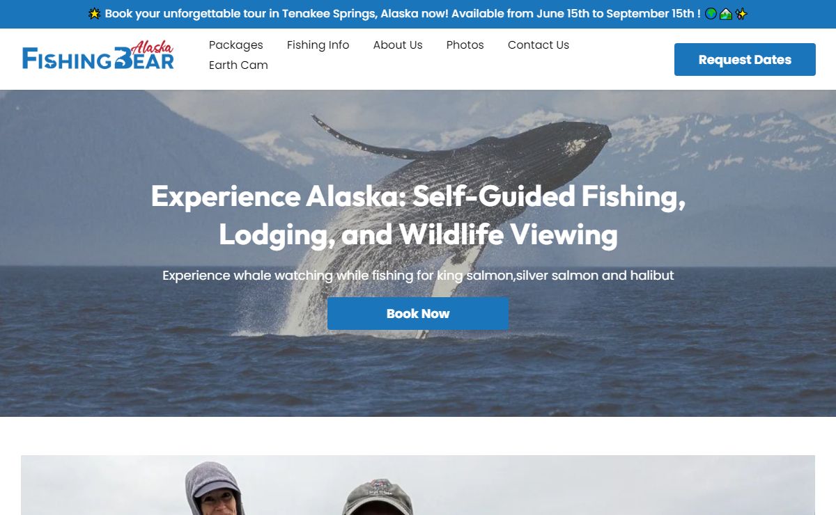 Fishing Bear Alaska – Self-Guided Fishing and Whale Watching Adventures