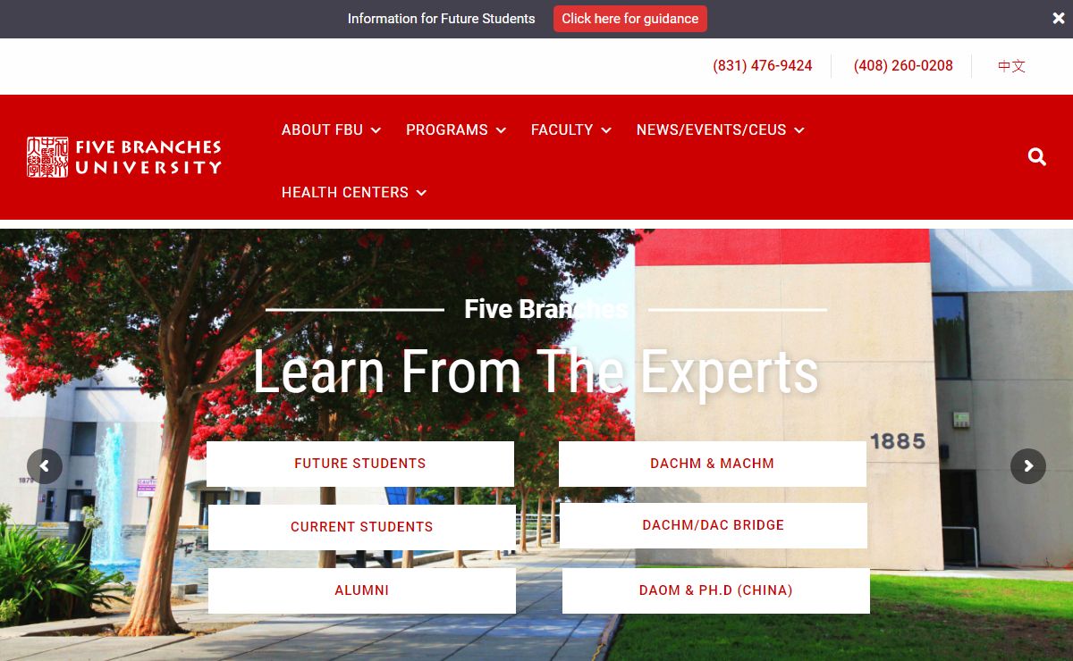 Five Branches University – Learn from the experts