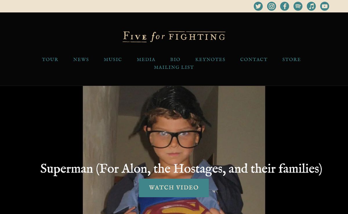 Five For Fighting – Official Website for John Ondrasik and Five For Fighting