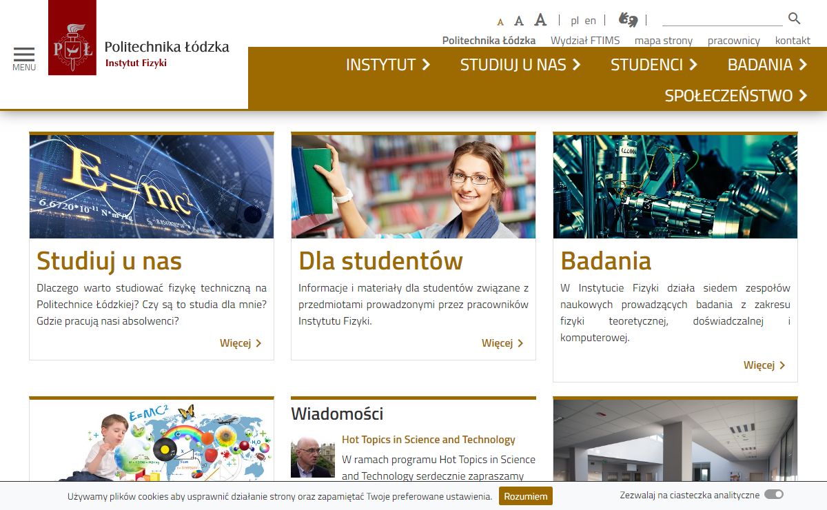 Instytut Fizyki — Politechnika Łódzka