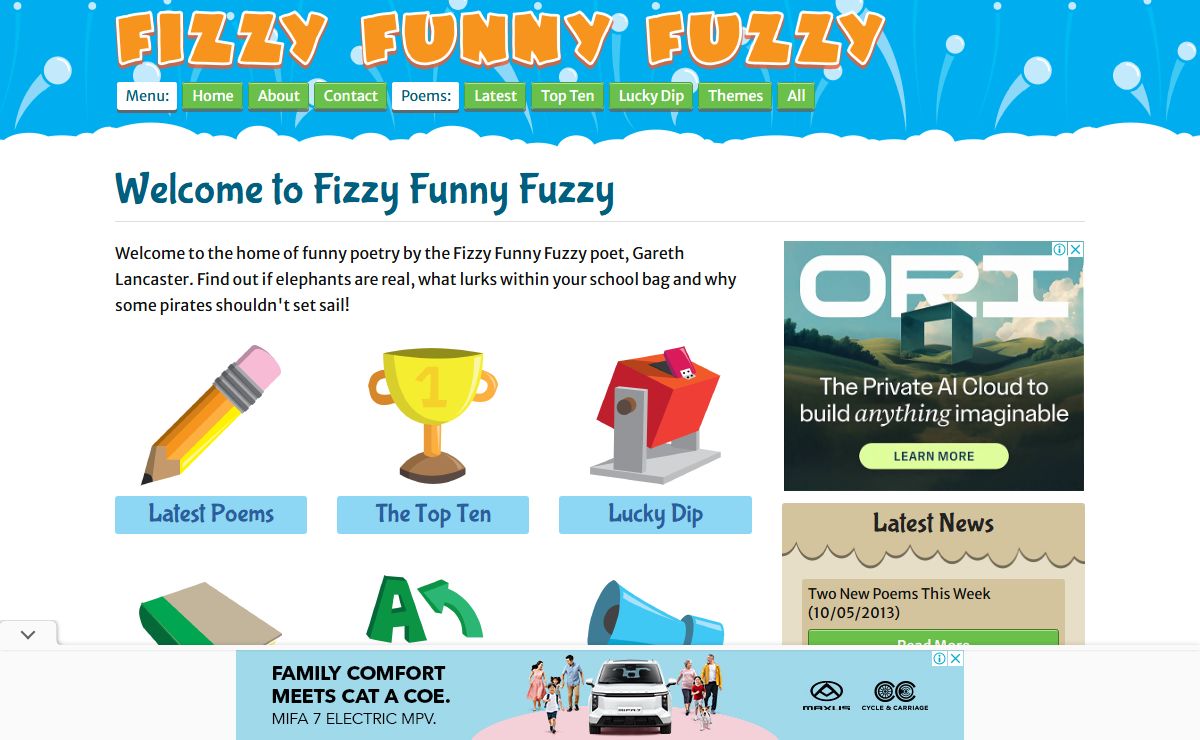 FizzyFunnyFuzzy: Fun Poetry For Kids