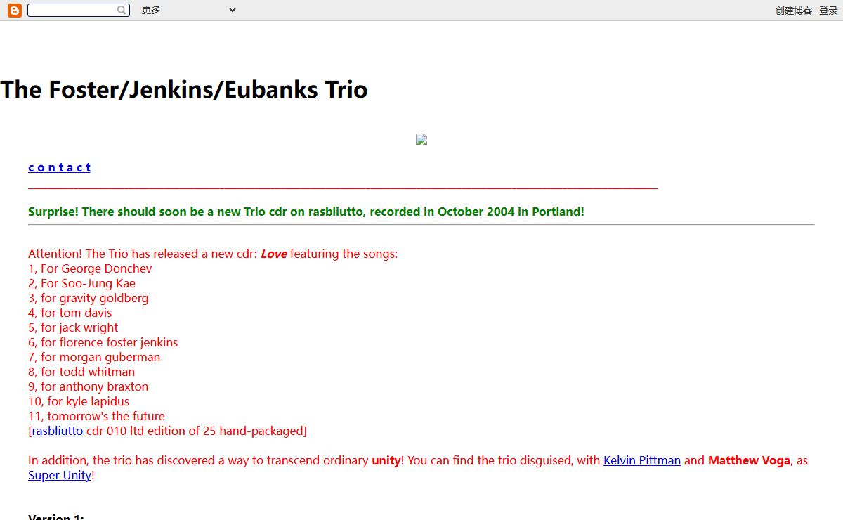 The Foster/Jenkins/Eubanks Trio