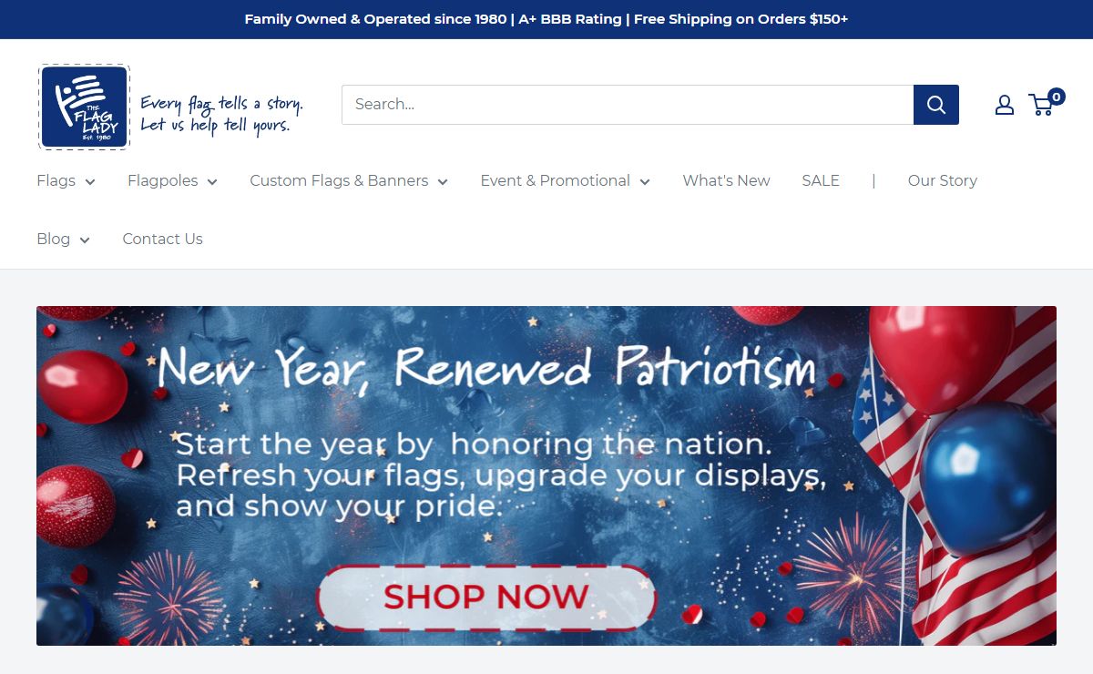 The Flag Lady | Family Owned Since 1980 | FlagLadyUSA.com | The Flag Lady