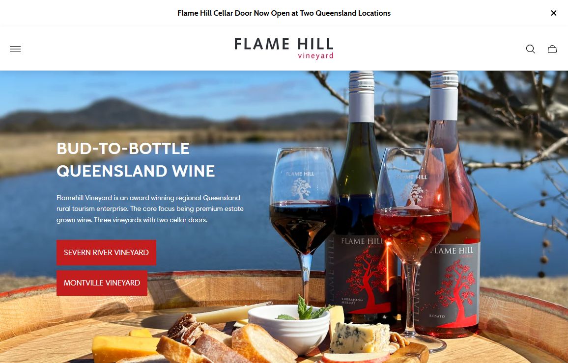 Flame Hill Vineyard QLD Wine | Montville and Severn River Cellar Doors