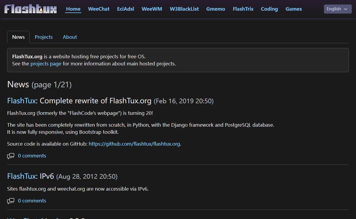 FlashTux :: News