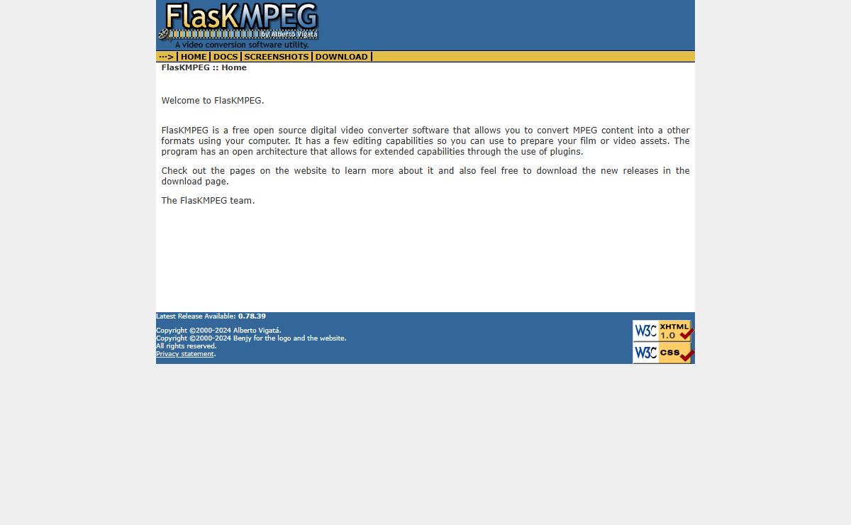 FlasKMPEG Home Page