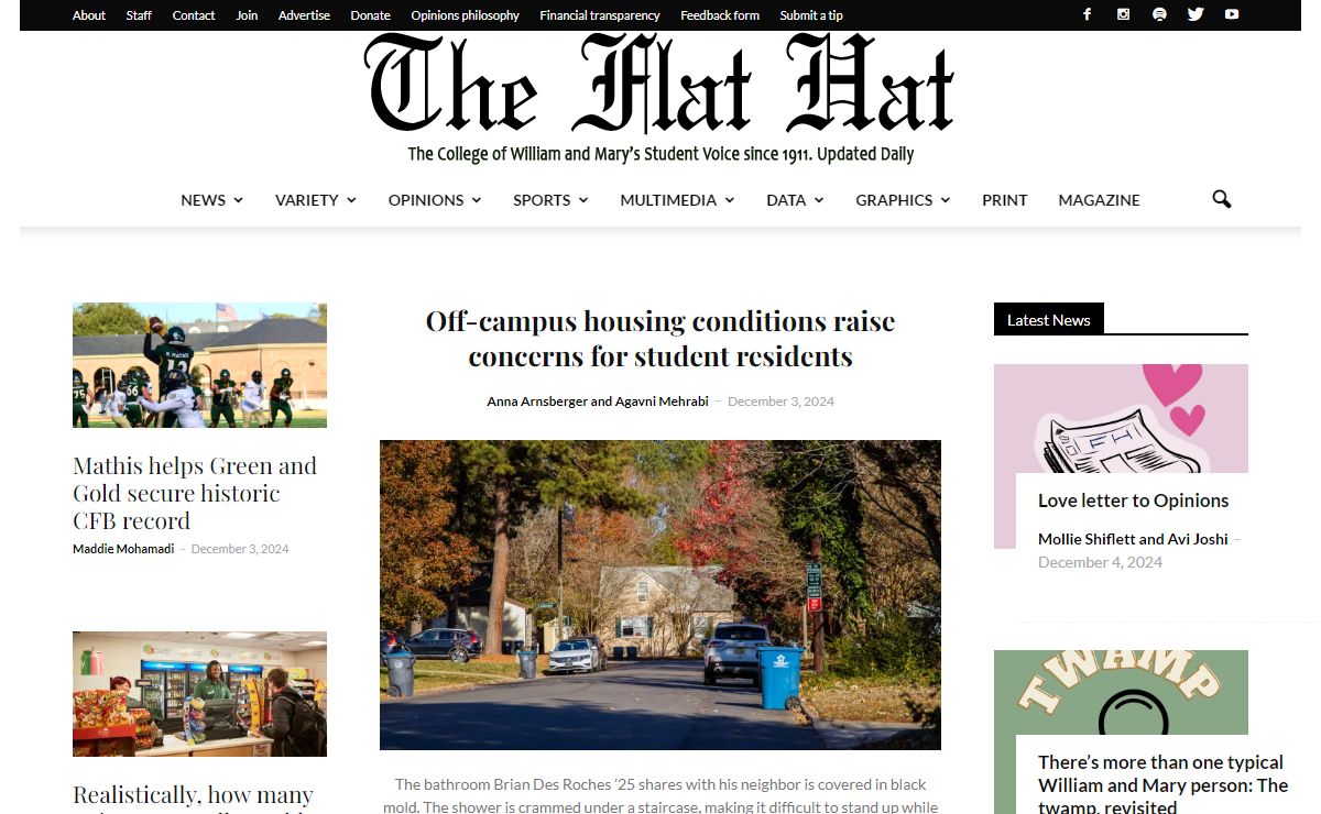 Home - Flat Hat News